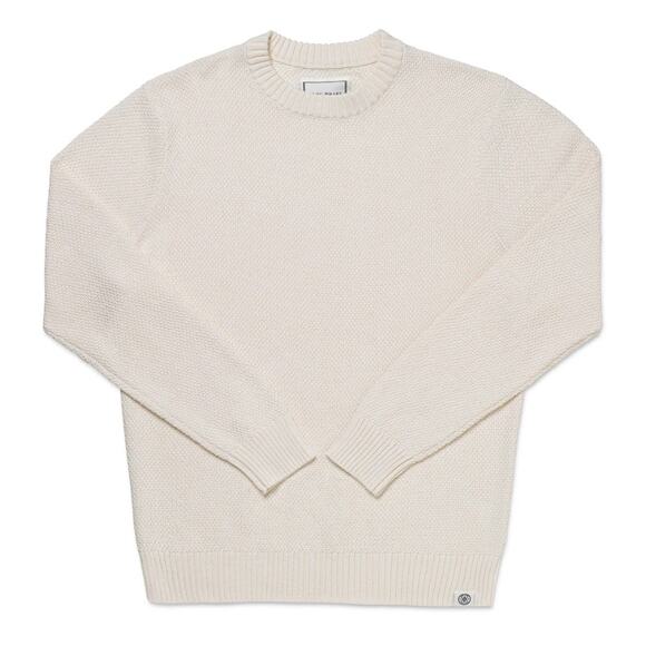 Long Wharf Supply Co. Cream Madaket SeaWell Crew Sweater - Picture 1 of 9